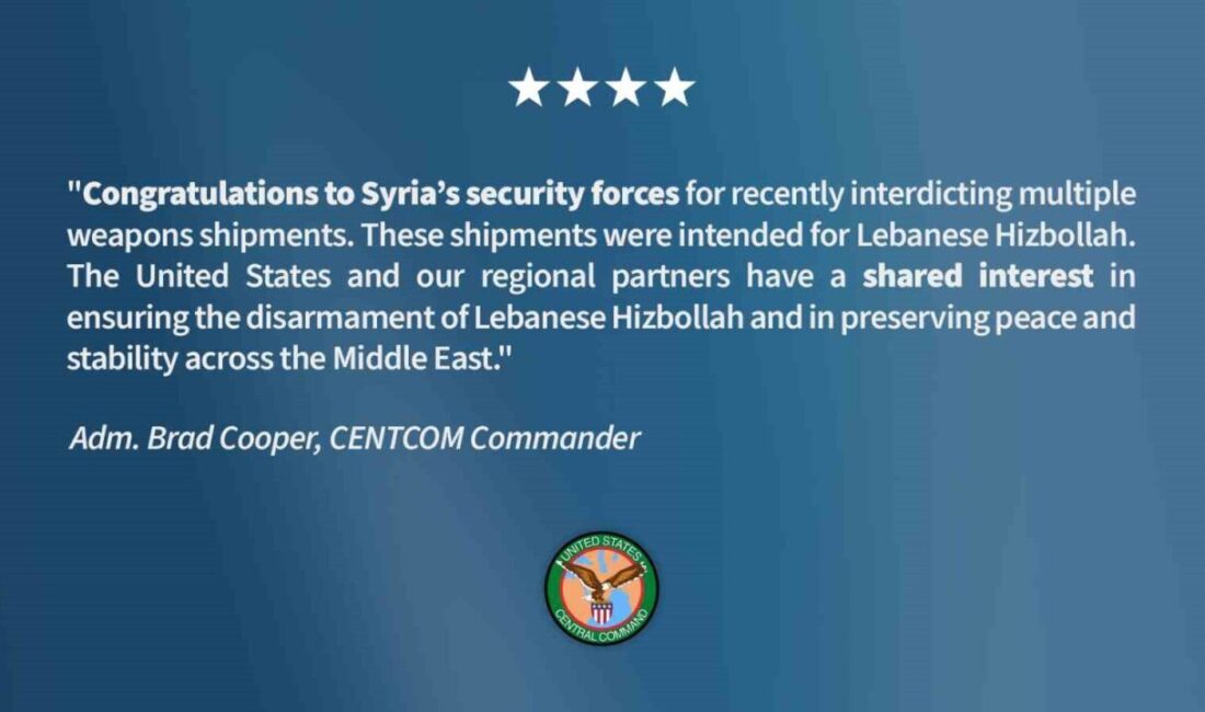 ABD Merkez Kuvvetleri Komutanlığı (CENTCOM) Komutanı Amiral Brad Cooper, Suriye