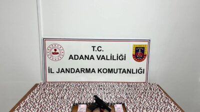 Adana’da gerçekleştirilen operasyonda, jandarma ekipleri tarafından 23.876 adet uyuşturucu hap
