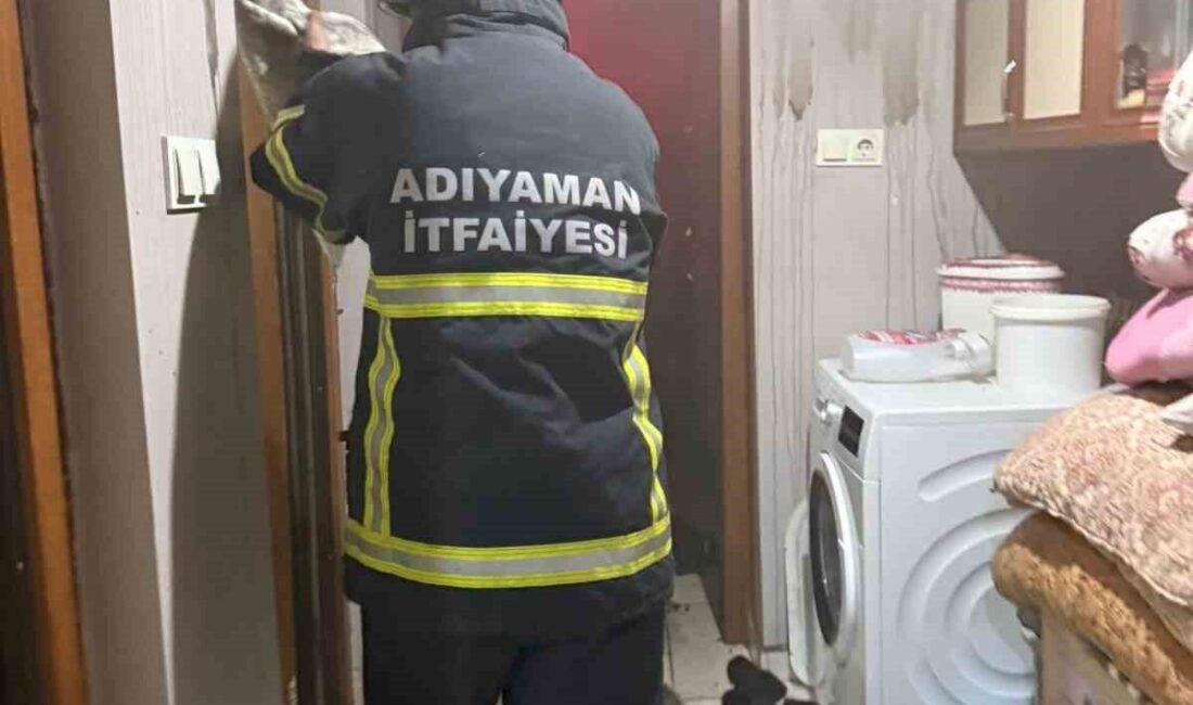 Adıyaman ilindeki bir evde meydana gelen yangın, Adıyaman İtfaiye ekiplerinin