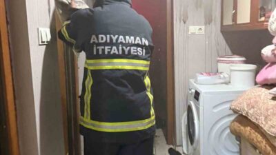 Adıyaman ilindeki bir evde meydana gelen yangın, Adıyaman İtfaiye ekiplerinin