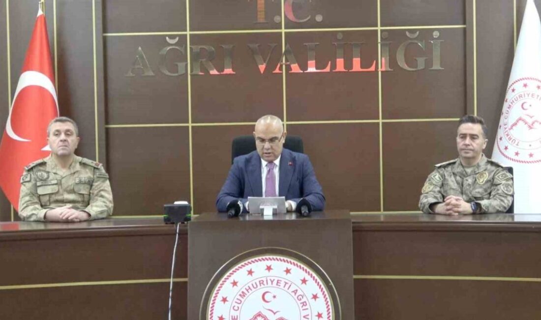 Ağrı Valisi Mustafa Koç, Kasım ayı güvenlik raporunu kamuoyuyla paylaştı.
