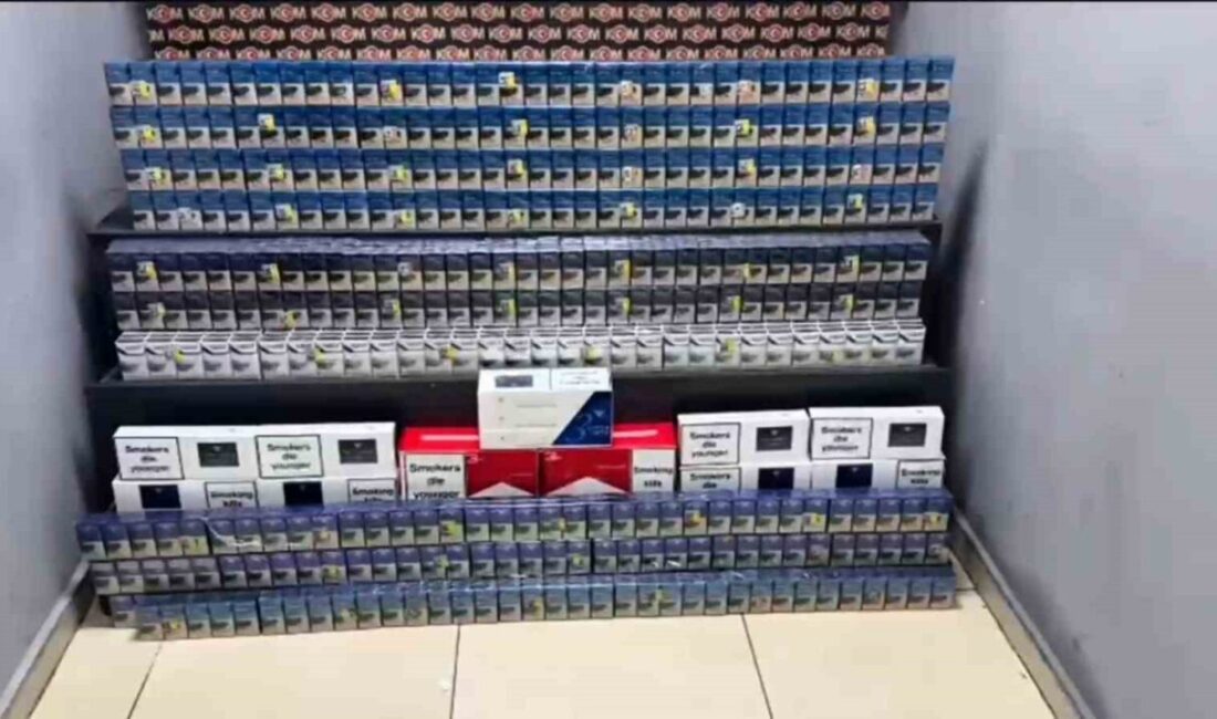 Ağrı’nın Doğubayazıt ilçesinde gerçekleştirilen operasyonda 2 bin paket kaçak sigara