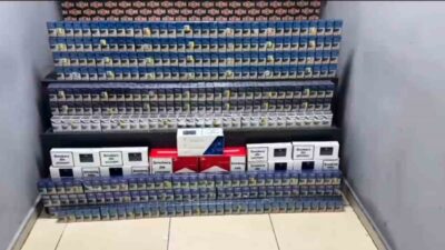 Ağrı’nın Doğubayazıt ilçesinde gerçekleştirilen operasyonda 2 bin paket kaçak sigara