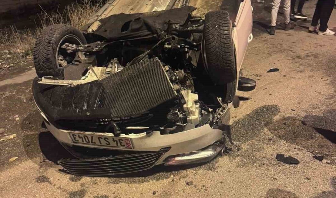 Ağrı’nın Patnos ilçesinde meydana gelen trafik kazasında, iki araç çarpıştı