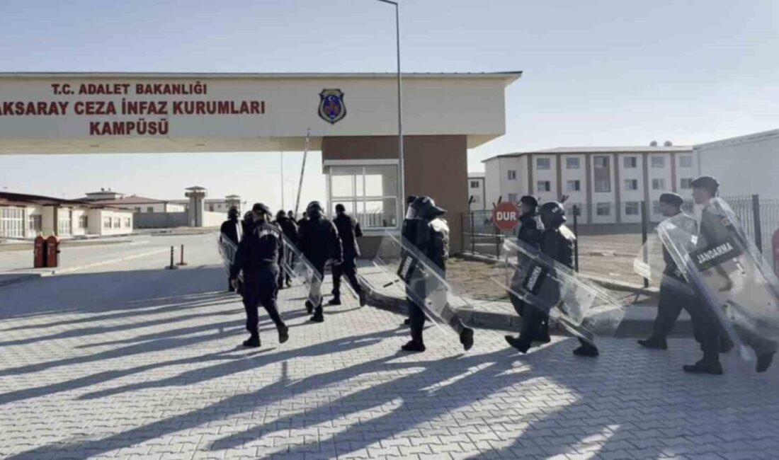 Aksaray’da bulunan Ceza ve İnfaz Kurumu’nda beklenmedik bir durum tatbikatı