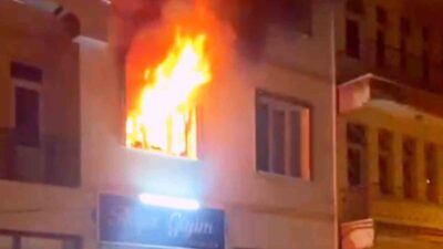 Aksaray’da, Zafer Mahallesi’nde bulunan 3 katlı bir apartmanın 2. katındaki