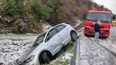 Zonguldak’ın Alaplı ilçesi ile Akçakoca arasındaki Güzelyalı Köyü mevkiinde meydana