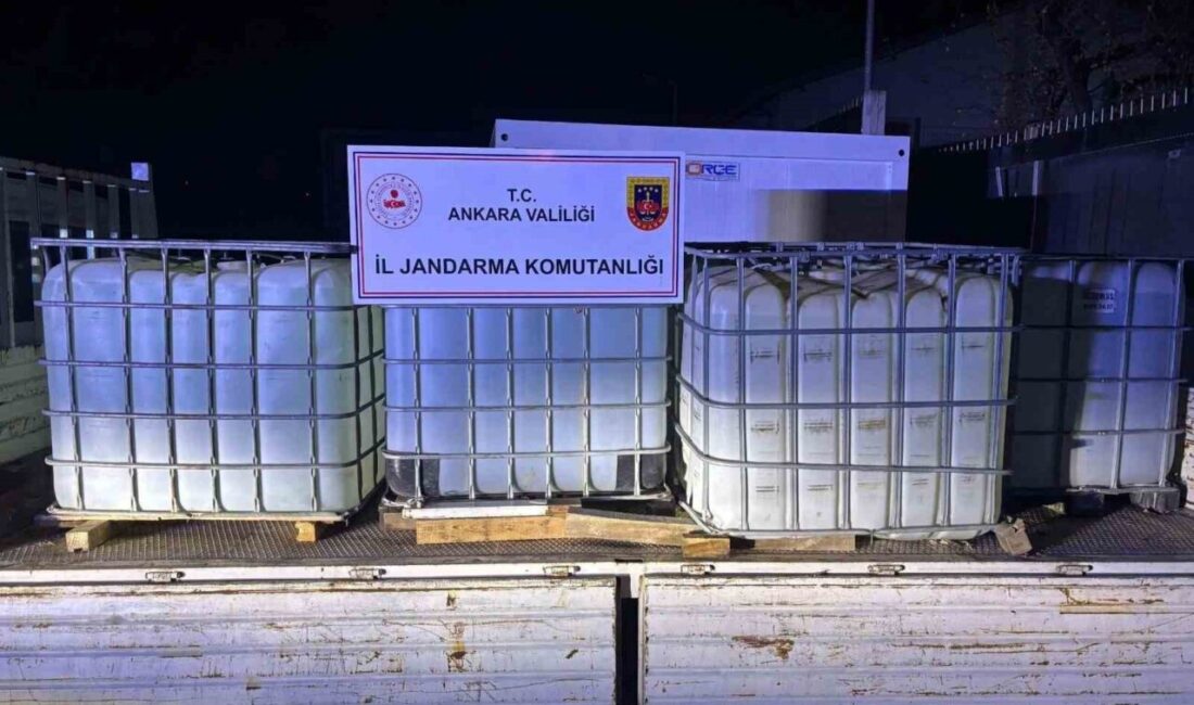 Ankara’da, 1 milyon 550 bin lira değerinde yasa dışı etil