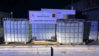Ankara’da, 1 milyon 550 bin lira değerinde yasa dışı etil