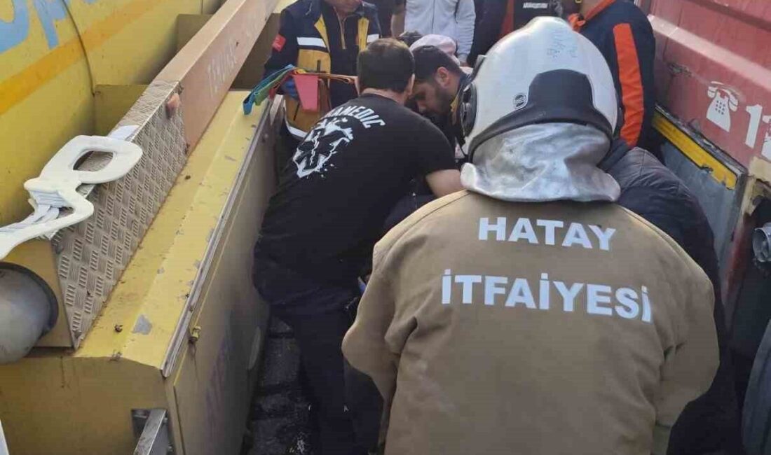 Hatay’da meydana gelen trafik kazasında bir kamyon sürücüsü yaralandı. Kaza,