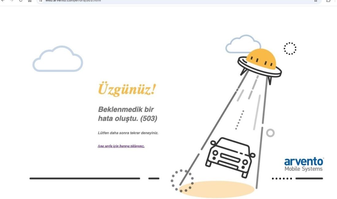 Araç takip hizmeti sunan Arvento şirketinin sunucularına 2 saat boyunca