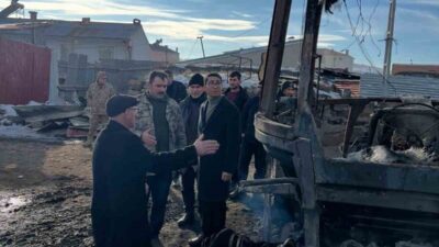 Ardahan’ın Hanak ilçesine bağlı Ortakent Mahallesi’nde meydana gelen yangın, profesyonel