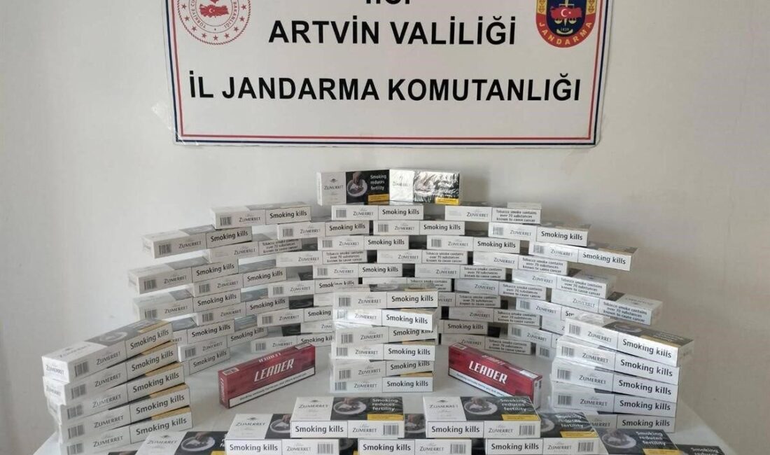 Artvin İl Jandarma Komutanlığı, Kasım ayında kaçakçılıkla mücadele kapsamında yaptığı