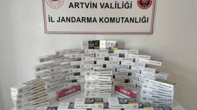 Artvin İl Jandarma Komutanlığı, Kasım ayında kaçakçılıkla mücadele kapsamında yaptığı