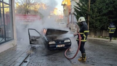 Babaeski ilçesine bağlı Hacıhasan Mahallesi Akarca Sokak’ta seyir halindeyken önde