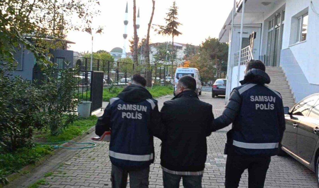 Samsun’un Bafra ilçesinde, farklı suçlardan toplamda 15 yıl 3 ay