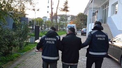 Samsun’un Bafra ilçesinde, farklı suçlardan toplamda 15 yıl 3 ay