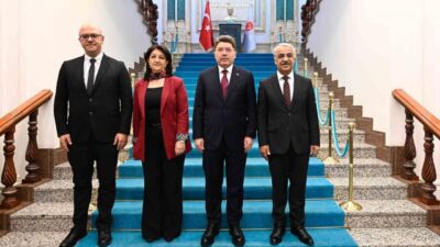 Adalet Bakanı Yılmaz Tunç, DEM Parti İmralı Heyeti üyelerinin ziyaretine