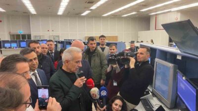 Ulaştırma ve Altyapı Bakanı Abdulkadir Uraloğlu, Ankara Esenboğa Havaalanı Hava