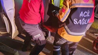 Balıkesir’de meydana gelen bir trafik kazasında sürücü, direksiyon hakimiyetini kaybederek