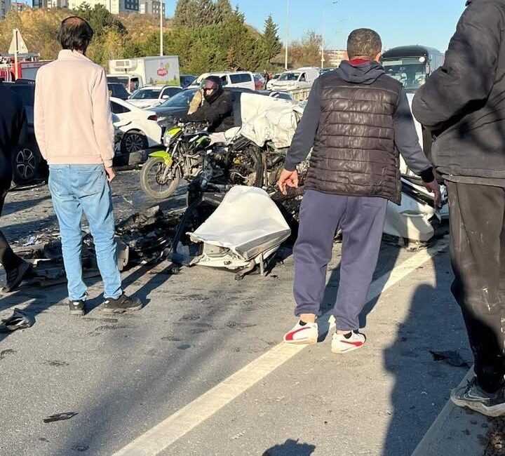 Başakşehir ilçesinde meydana gelen trafik kazasında bir kişi hayatını kaybetti