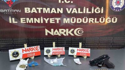 Batman’da gerçekleşen operasyonda, bir araçta yapılan aramada 20 gram metamfetamin,