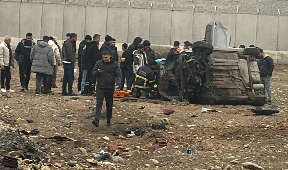 Batman’da meydana gelen trafik kazasında bir otomobilin takla atması sonucu