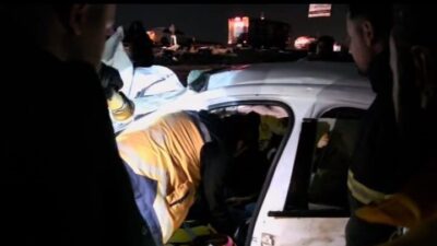 Batman’da bir sürücü, Hasankeyf karayolunda direksiyon kontrolünü kaybederek otomobiliyle takla