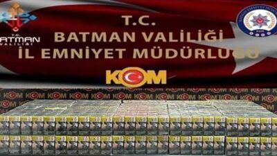 Batman ilinde, Kaçakçılık ve Organize Suçlarla Mücadele Şube Müdürlüğü ekipleri