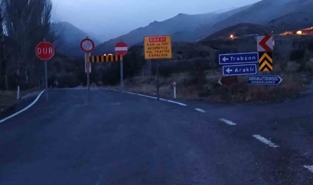 Bayburt’un yüksek kesimlerinde etkili olan şiddetli kar yağışı ve olumsuz