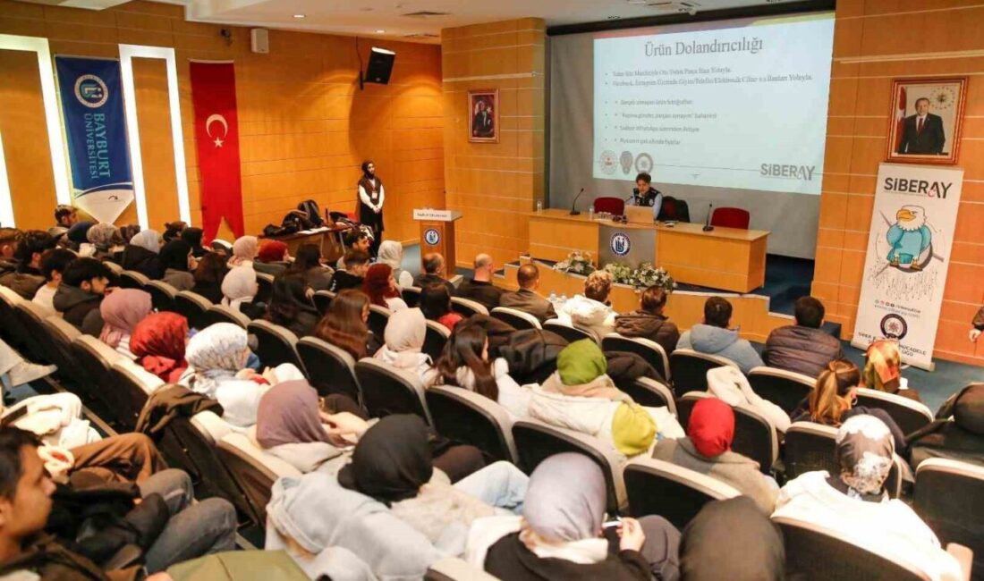Bayburt’ta, üniversite öğrencilerini bilinçlendirmek amacıyla düzenlenen bir konferansta, “Görünmeyen Tehlike: