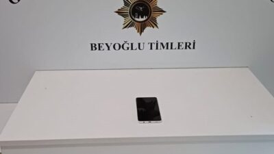 Beyoğlu ilçesinde bir vatandaşın bankta uyurken cep telefonunun çalınması olayı,