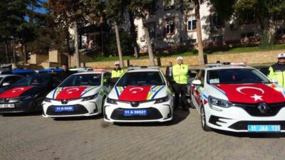 Bilecik’te hem emniyet hem de jandarma birimlerine, 67 yeni aracın