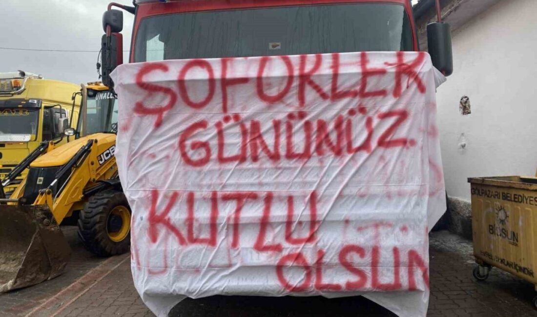 Bilecik’te Dünya Şoförler Günü kutlamaları kapsamında trafik ve jandarma araçları,