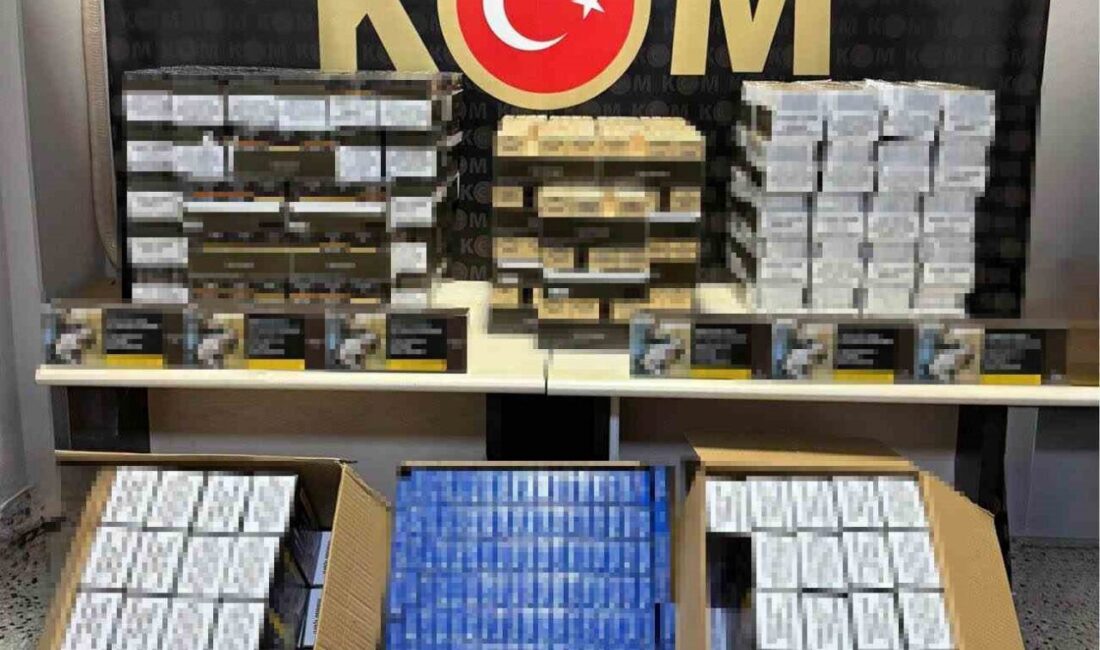 Bilecik’te polis tarafından düzenlenen operasyonlarda bandrolsüz makaron ve tütünler ele