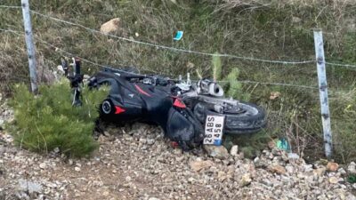 Bilecik’te meydana gelen bir trafik kazasında, seyir halindeki bir motosiklet