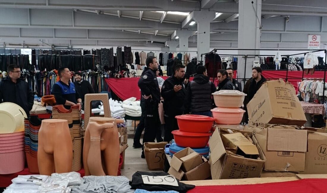 Bilecik’te, kapalı pazar alanında zücaciye ürünleri satan 2 esnaf arasında