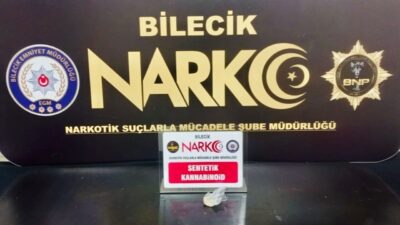 Bilecik’te gerçekleştirilen bir uyuşturucu operasyonunda bir kişi gözaltına alındı. Bilecik