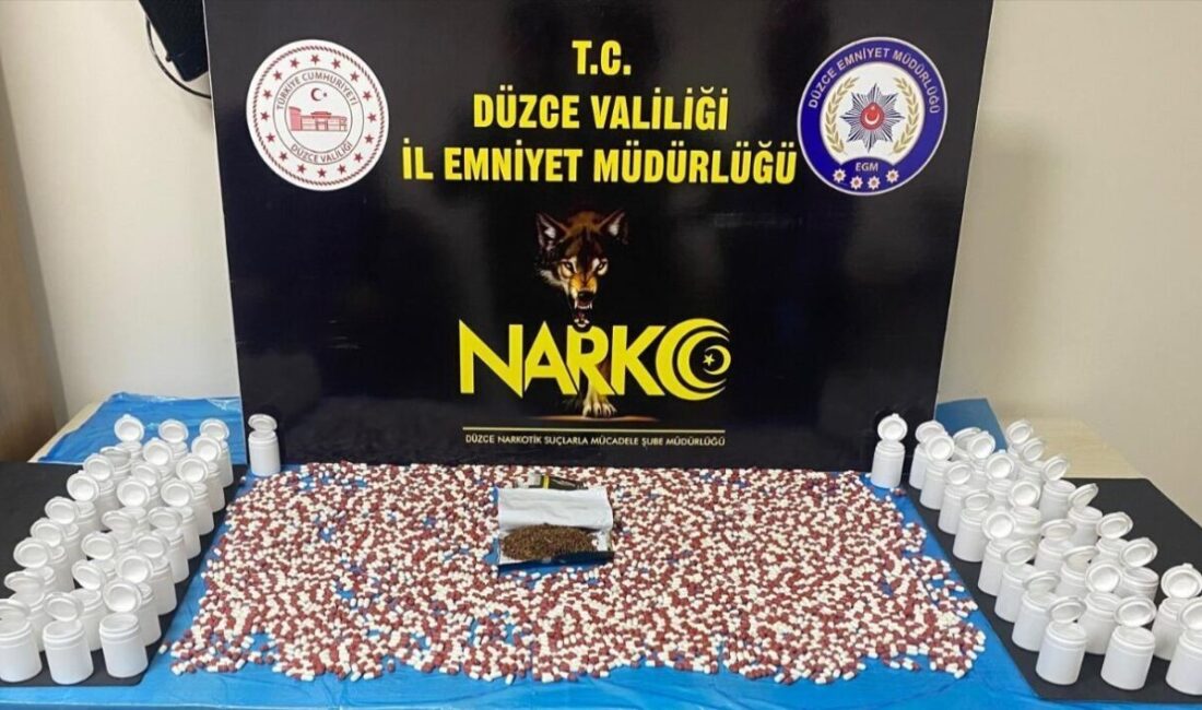 Düzce İl Emniyet Müdürlüğü Narkotik Suçlarla Mücadele Şube Müdürlüğü ekipleri