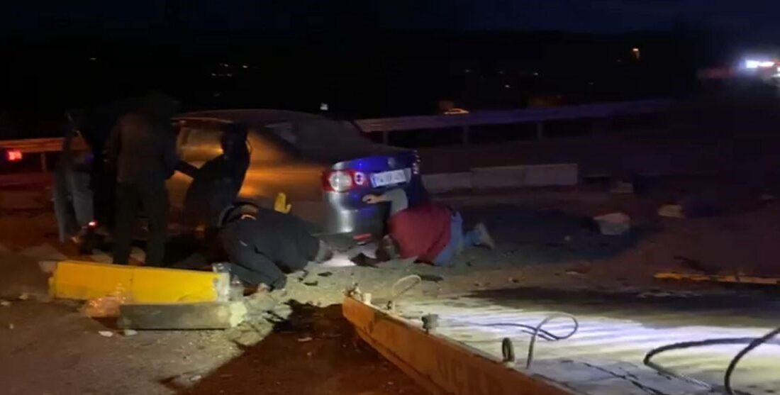 Bolu’da meydana gelen trafik kazasında, Hayrettin Tokadi Türbesi kavşağında iki