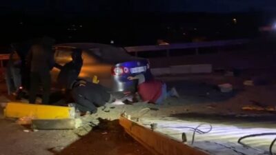 Bolu’da meydana gelen trafik kazasında, Hayrettin Tokadi Türbesi kavşağında iki