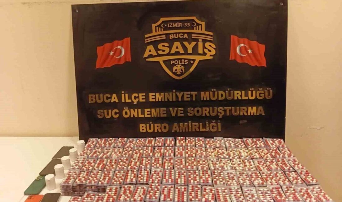 İzmir’in Buca ilçesinde polis ekipleri tarafından gerçekleştirilen operasyonda, bir adreste