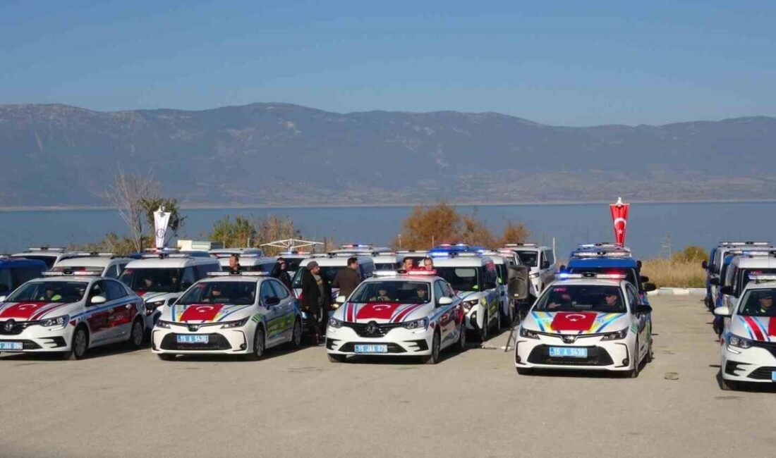 Burdur’da gerçekleştirilen bir törenle, emniyet ve jandarma teşkilatlarına ait 56