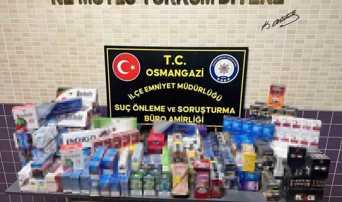 Bursa’da, Osmangazi ilçesinde gerçekleştirilen operasyonda Emniyet Müdürlüğü ekipleri tarafından 2