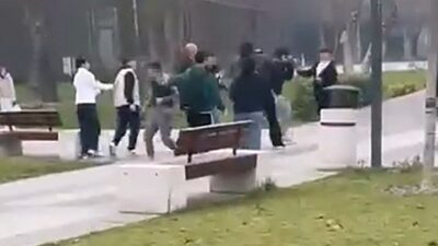 İnegöl ilçesinde meydana gelen bir olay, amatör bir kamera tarafından