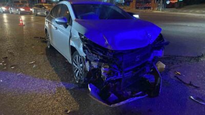 Bursa Asfaltı’nda akşam saatlerinde yaşanan trafik kazasında bir kişi ağır