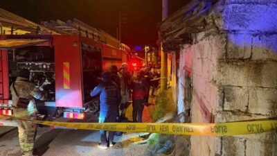 Bir kişinin hayatını kaybettiği yangın, Bursa’nın İznik ilçesinde bulunan tek