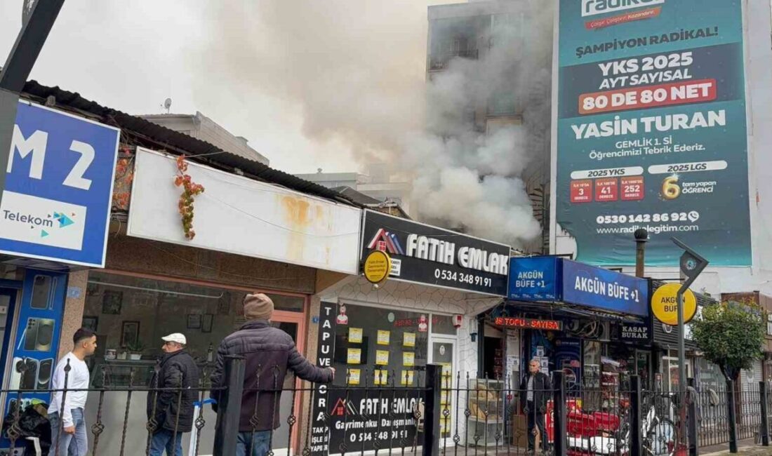 Bursa’nın Gemlik ilçesinde bir pide imalathanesinde meydana gelen yangın kısa