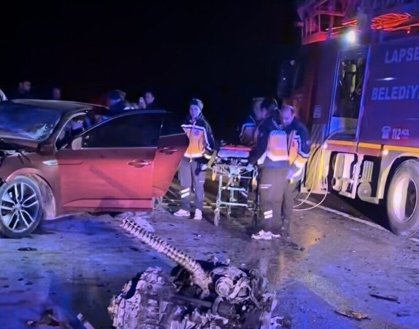 Çanakkale ilinde polisin dur ihtarına uymayarak ters yöne kaçan bir