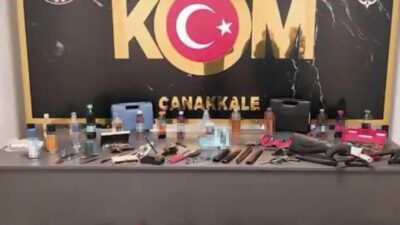 Çanakkale İl Emniyet Müdürlüğü ekipleri tarafından düzenlenen operasyonda kaçakçılık suçundan